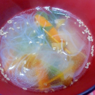 ザーサイの春雨中華スープ